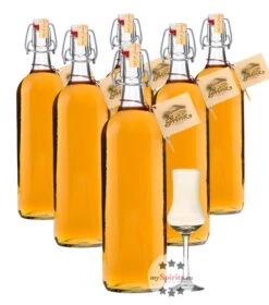 6 X Prinz Alte Wald-Himbeere + Gratis Schnapskelch