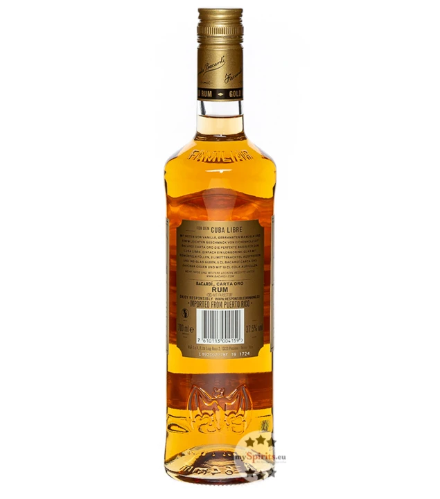 Bacardi Carta Oro Rum 0,7l 3 Bacardi Carta Oro Rum 0,7l – Bild 3