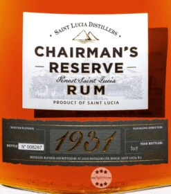 Chairman's Reserve 1931 Cuvée Rum 7 Chairman's Reserve 1931 Cuvée Rum -Spirituosen Angebote Store chairmans reserve 1931 rum 07 liter 5