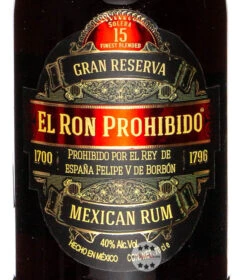 El Ron Prohibido Gran Reserva 15 Solera Rum -Spirituosen Angebote Store el ron prophibido gran reserva solera 15 4
