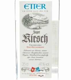 Etter Zuger Kirsch Vieux Et Noble 0,35l -Spirituosen Angebote Store etter zuger kirsch vieux et noble 035 3