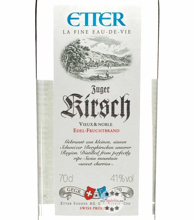 Etter Zuger Kirsch Vieux Et Noble 2 Etter Zuger Kirsch Vieux Et Noble – Bild 2