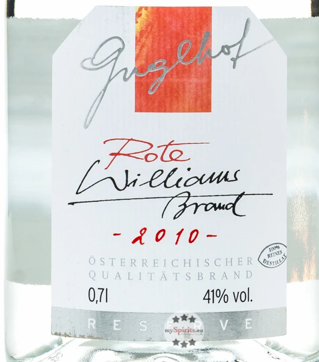 Guglhof Rote Williams Jahrgangsbrand 2 Guglhof Rote Williams Jahrgangsbrand – Bild 2