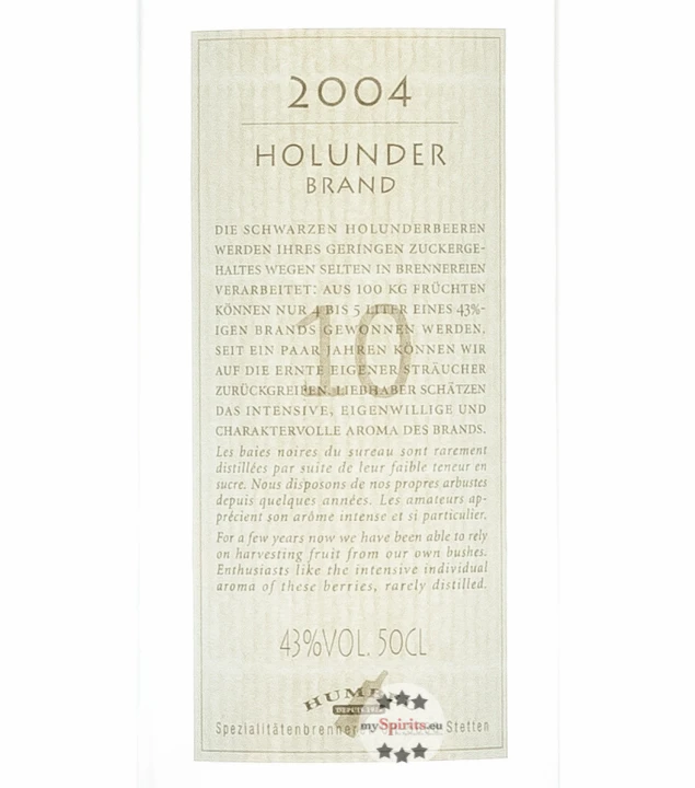 Humbel Holunderbrand Nr. 10 2 Humbel Holunderbrand Nr. 10 – Bild 2