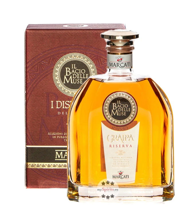 Marcati Grappa Riserva „Il Bacio Delle Muse“ In Geschenkbox 1 Marcati Grappa Riserva „Il Bacio Delle Muse“ In Geschenkbox