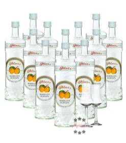 12 X Prinz Marillen-Schnaps + 2 Gratis Schnapskelche