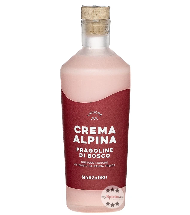 Marzadro Crema Alpina Fragoline Di Bosco Erdbeerlikör 1 Marzadro Crema Alpina Fragoline Di Bosco Erdbeerlikör
