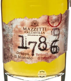 Mazzetti 1786 Grappa Di Moscato Vermouth Di Torino Finish -Spirituosen Angebote Store mazzetti 1786 grappa moscato 0 5 liter 5