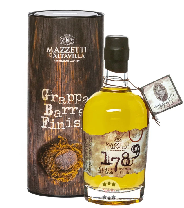 Mazzetti 1789 Grappa Di Barolo Bourbon Finish 1 Mazzetti 1789 Grappa Di Barolo Bourbon Finish