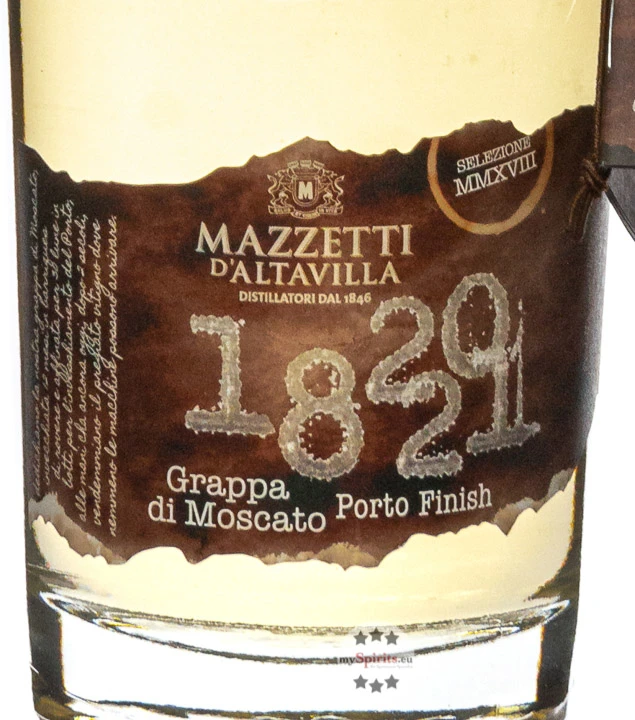 Mazzetti 1820-21 Grappa Di Moscato Porto Finish 2 Mazzetti 1820-21 Grappa Di Moscato Porto Finish – Bild 2