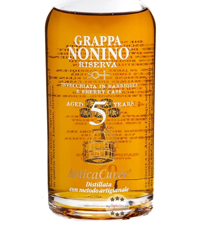 Grappa Nonino Riserva Antica Cuvée 5 Jahre 3 Grappa Nonino Riserva Antica Cuvée 5 Jahre – Bild 3