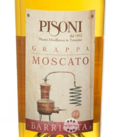 Pisoni Grappa Trentina Moscato Barricata -Spirituosen Angebote Store pisoni grappa trentina moscato barricata 0 7 liter 4