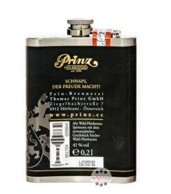 Prinz Flachmann Alte Wald-Himbeere 0,2l -Spirituosen Angebote Store prinz alte wald himbeere 02 liter flachmann 1