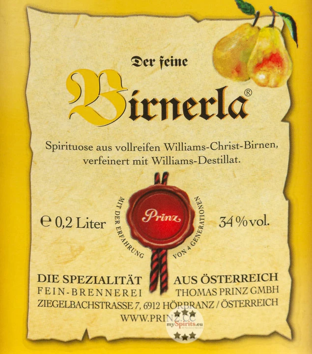 Prinz Flachmann Birnerla 0,2l 2 Prinz Flachmann Birnerla 0,2l – Bild 2
