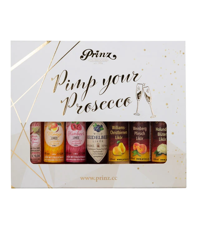 Prinz Geschenk-Set Pimp Your Prosecco 7 X 4cl 1 Prinz Geschenk-Set Pimp Your Prosecco 7 X 4cl