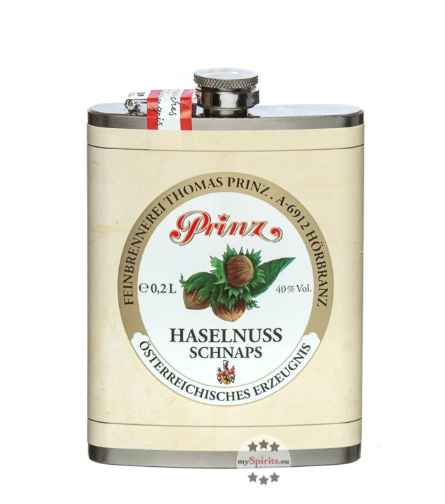 Prinz Flachmann Haselnuss-Schnaps 0,2l 1 Prinz Flachmann Haselnuss-Schnaps 0,2l