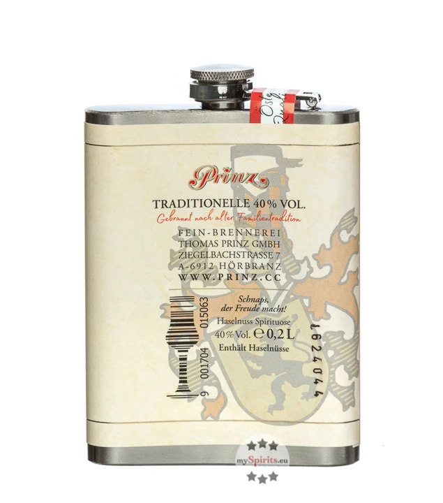 Prinz Flachmann Haselnuss-Schnaps 0,2l 3 Prinz Flachmann Haselnuss-Schnaps 0,2l – Bild 3
