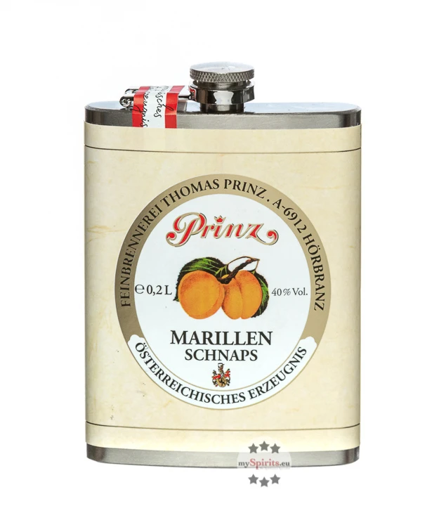 Prinz Flachmann Marillen-Schnaps 0,2l 1 Prinz Flachmann Marillen-Schnaps 0,2l