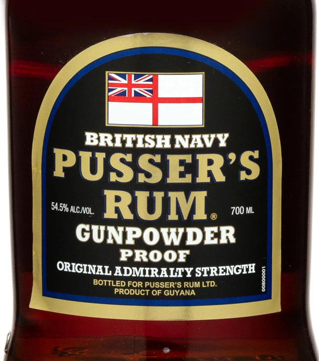 Pusser's Black Label Rum Gunpowder Proof 2 Pusser's Black Label Rum Gunpowder Proof – Bild 2