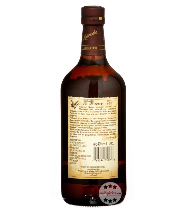 Ron Matusalem 15 Gran Reserva Rum 4 Ron Matusalem 15 Gran Reserva Rum – Bild 4