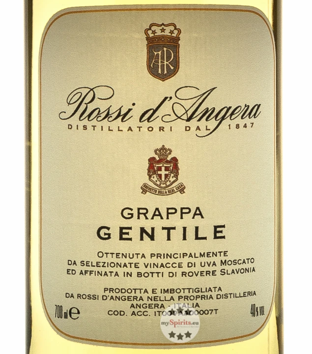 Rossi D’Angera Grappa Gentile 2 Rossi D’Angera Grappa Gentile – Bild 2