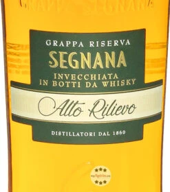 Segnana Grappa Alto Rilievo Invecchiata In Botti Da Whisky -Spirituosen Angebote Store segnana grappa alta rilievo 07 liter 2