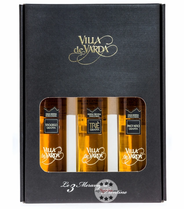 Villa De Varda Grappa-Geschenkset Meraviglie Trentine 1 Villa De Varda Grappa-Geschenkset Meraviglie Trentine