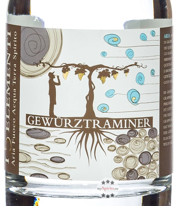 Villa Laviosa Grappa Gewürztraminer 5 Elementi 0,5L 2 Villa Laviosa Grappa Gewürztraminer 5 Elementi 0,5L – Bild 2